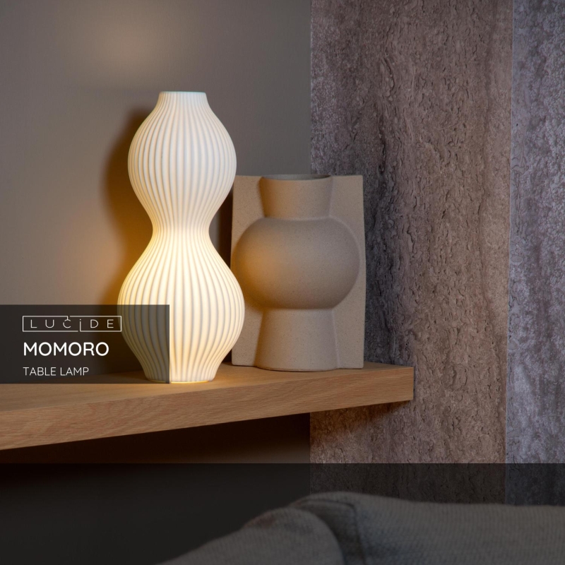 Lucide MOMORO - Stolná lampa - 1xE14 - Biela